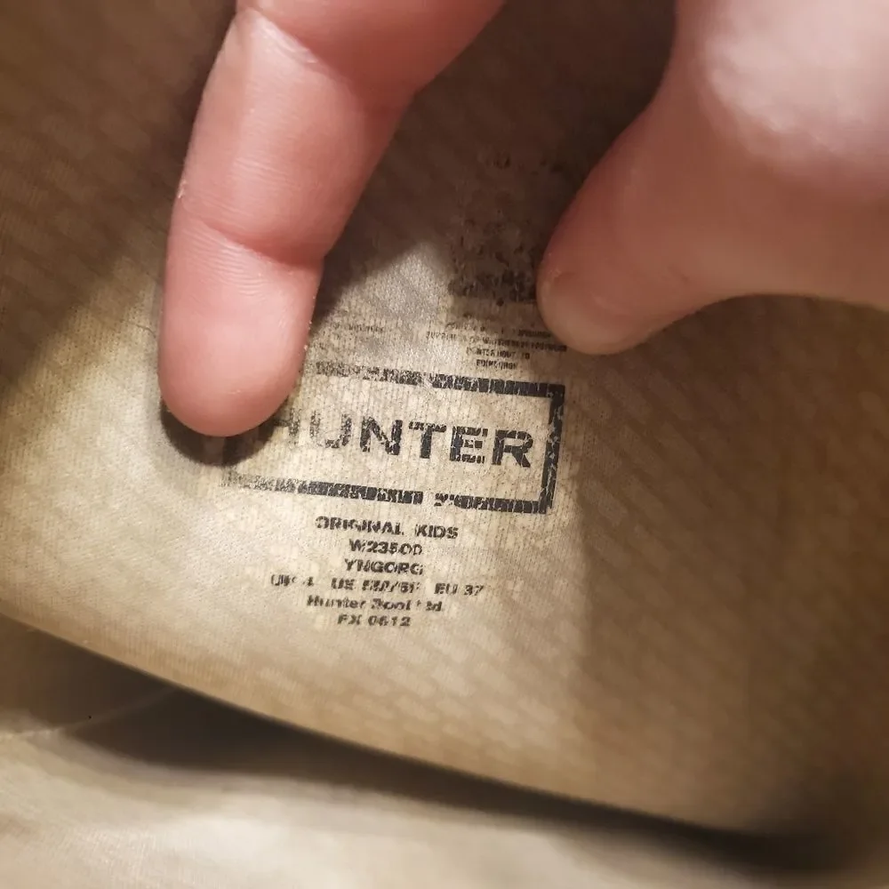Hunter classic black rain boots sz 6.5